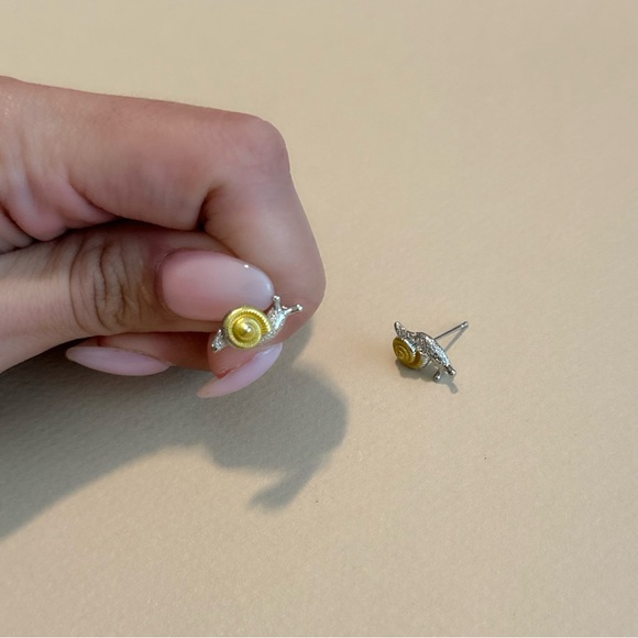 Snail earrings N1051 - Picture 3 of 4